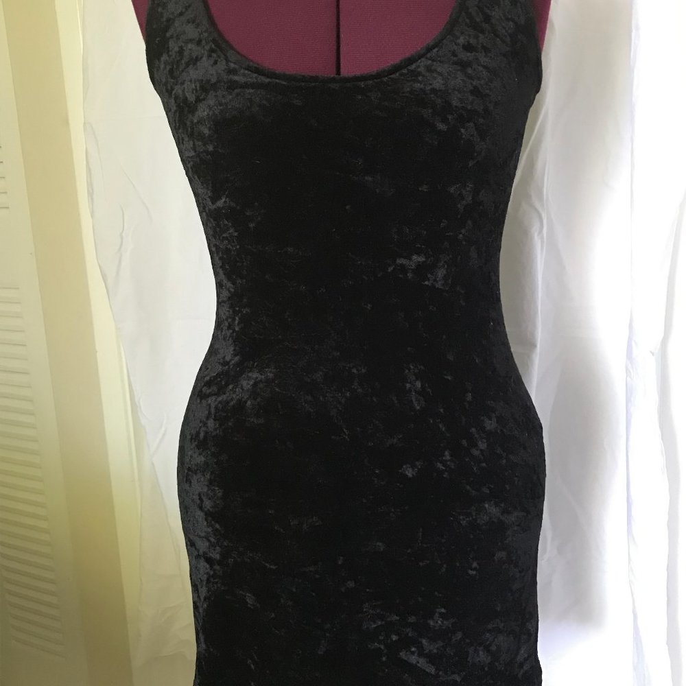 Johnny Martin Crushed Velvet Mini Dress